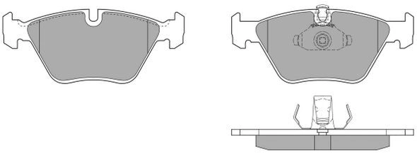 Brake Pad Set, disc brake (FBP-0624)