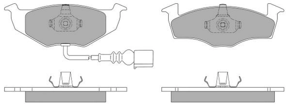 Brake Pad Set, disc brake (FBP-0985-01)