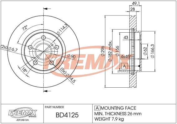 Brake Disc (BD-4125)