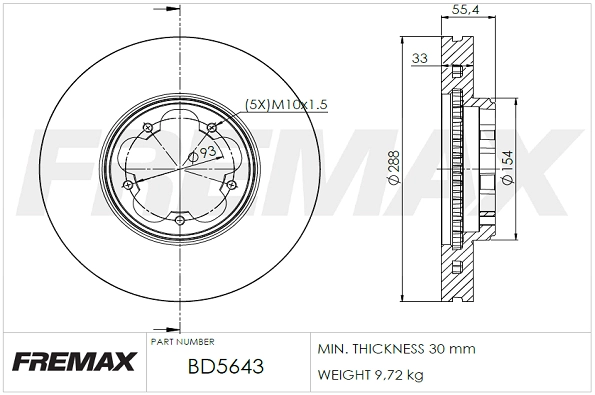 Brake Disc (BD-5643)