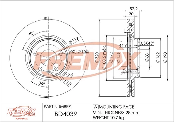 Brake Disc (BD-4039)