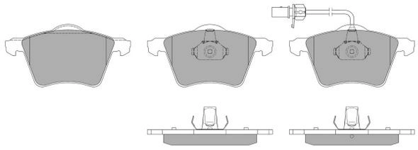 Brake Pad Set, disc brake (FBP-1149)