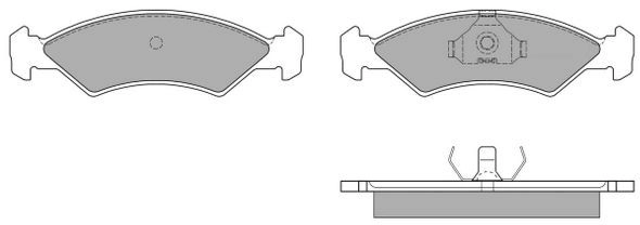 Brake Pad Set, disc brake (FBP-0459)