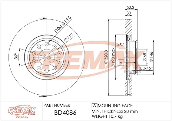 Brake Disc (BD-4086)