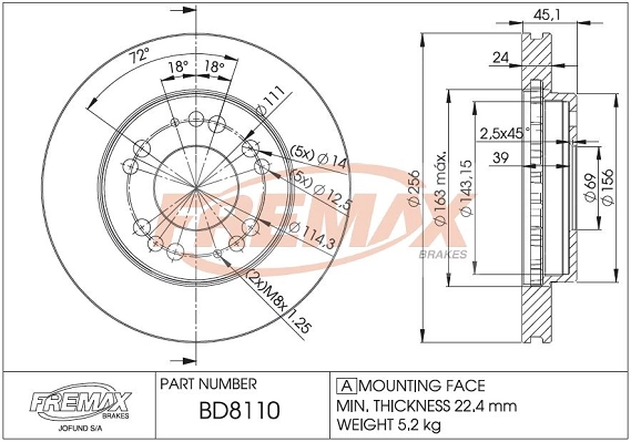 Brake Disc (BD-8110)