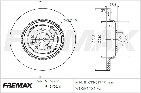 Brake Disc (BD-7355)