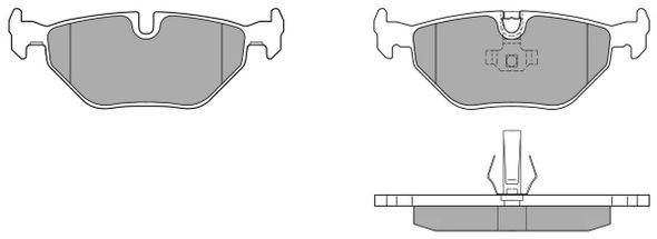 Brake Pad Set, disc brake (FBP-0734)
