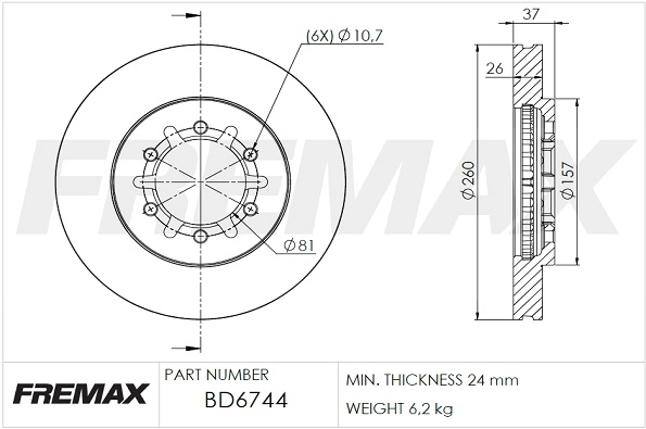 Brake Disc (BD-6744)