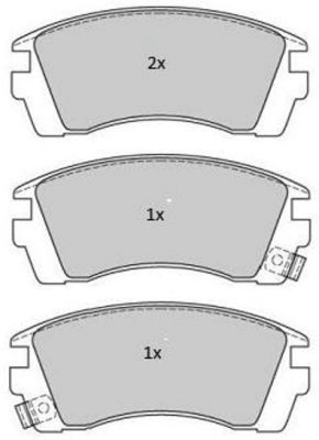 Brake Pad Set, disc brake (FBP-1772)