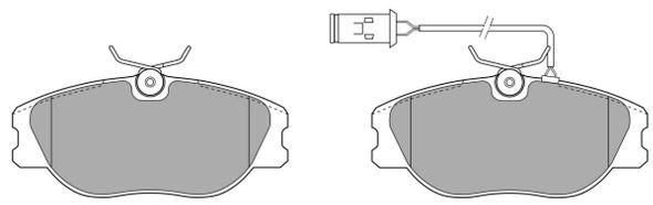 Brake Pad Set, disc brake (FBP-0582)