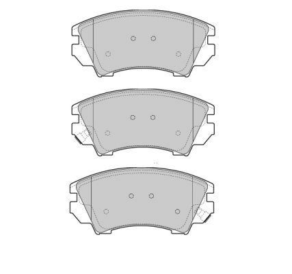 Brake Pad Set, disc brake (FBP-1660)
