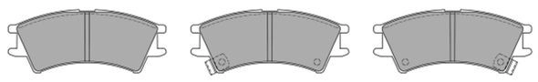 Brake Pad Set, disc brake (FBP-1110)