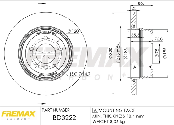 Brake Disc (BD-3222)