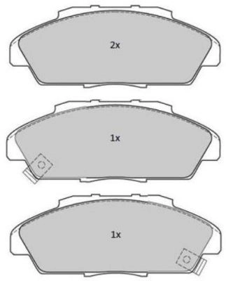 Brake Pad Set, disc brake (FBP-1776)