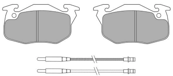 Brake Pad Set, disc brake (FBP-0761)