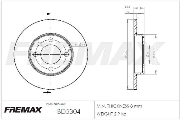 Brake Disc (BD-5304)