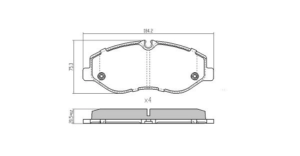 Brake Pad Set, disc brake (FBP-2009)