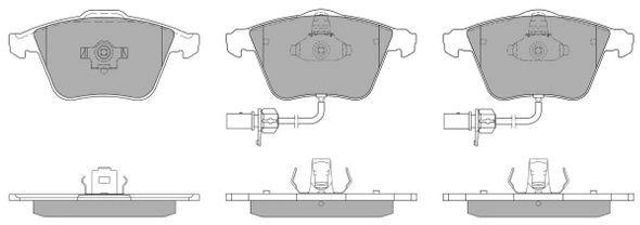 Brake Pad Set, disc brake (FBP-1302)