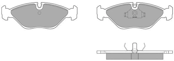 Brake Pad Set, disc brake (FBP-0623)