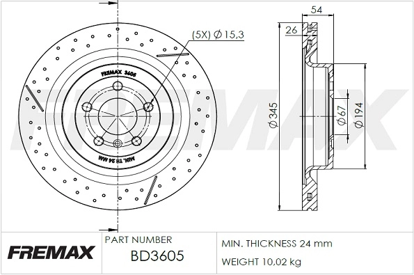 Brake Disc (BD-3605)