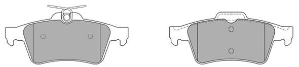 Brake Pad Set, disc brake (FBP-1254)