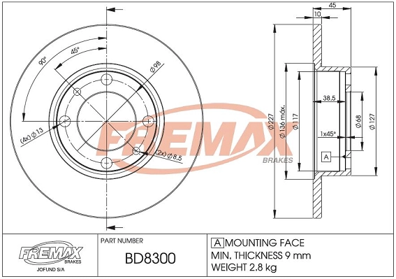 Brake Disc (BD-8300)