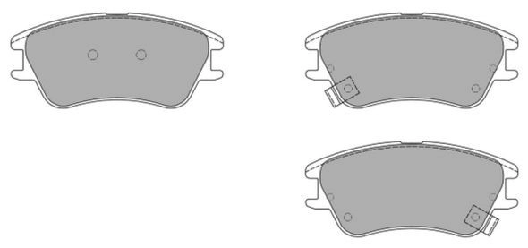Brake Pad Set, disc brake (FBP-1576)