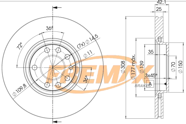 Brake Disc (BD-9061)