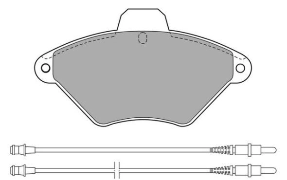 Brake Pad Set, disc brake (FBP-0887)