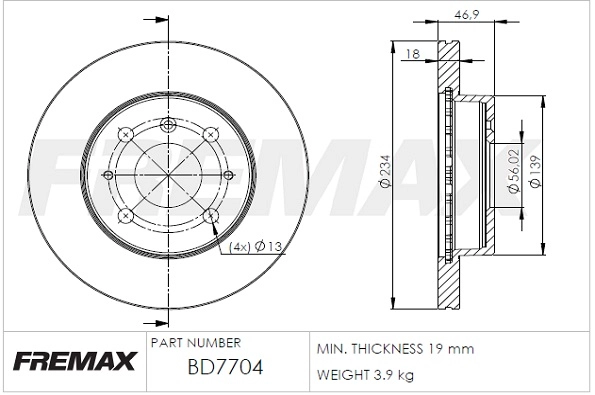 Brake Disc (BD-7704)