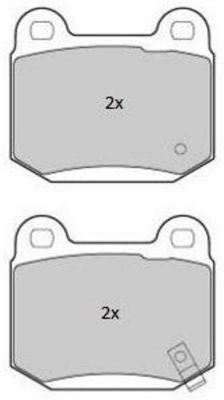Brake Pad Set, disc brake (FBP-1795)