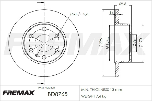 Brake Disc (BD-8765)