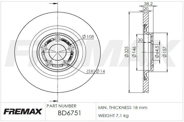 Brake Disc (BD-6751)
