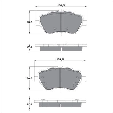 Brake Pad Set, disc brake (FBP-1892)