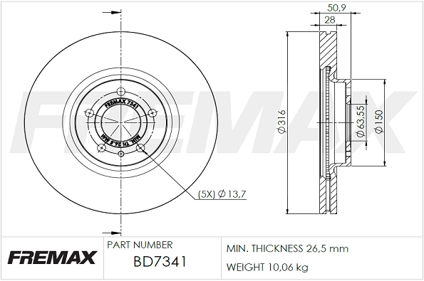 Brake Disc (BD-7341)