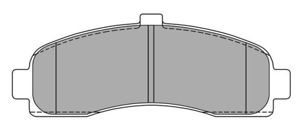 Brake Pad Set, disc brake (FBP-0921)