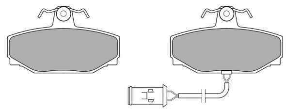 Brake Pad Set, disc brake (FBP-0750)