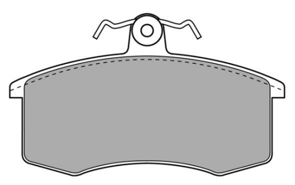 Brake Pad Set, disc brake (FBP-0492)