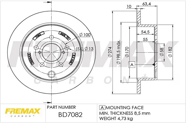Brake Disc (BD-7082)