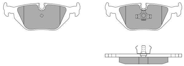 Brake Pad Set, disc brake (FBP-0932)