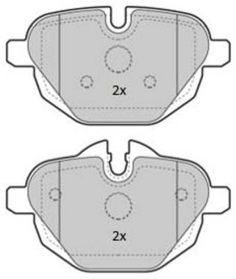 Brake Pad Set, disc brake (FBP-1854)