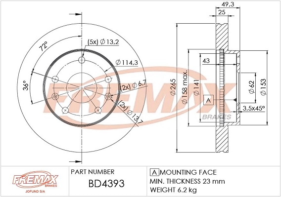 Brake Disc (BD-4393)