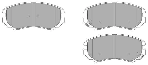 Brake Pad Set, disc brake (FBP-1481)