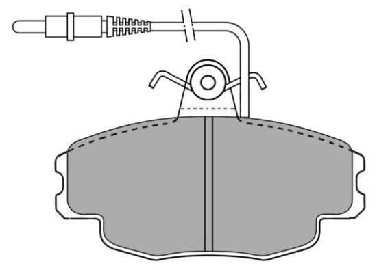 Brake Pad Set, disc brake (FBP-0762)
