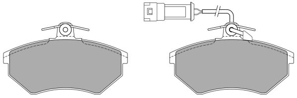 Brake Pad Set, disc brake (FBP-0446-01)