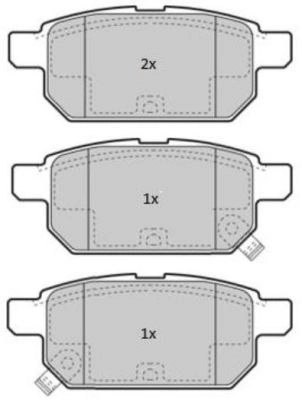 Brake Pad Set, disc brake (FBP-1856)