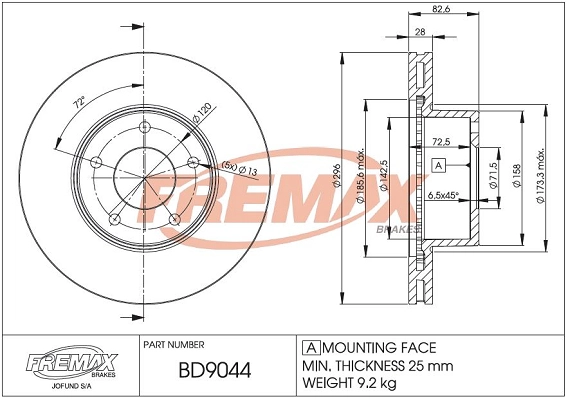 Brake Disc (BD-9044)
