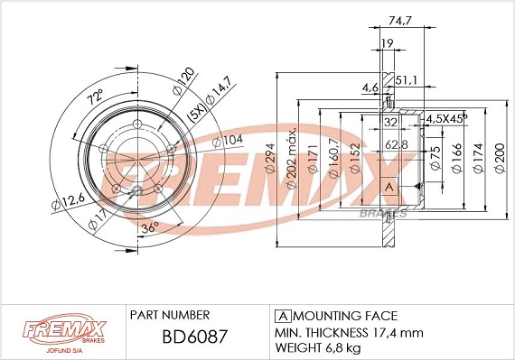 Brake Disc (BD-6087)