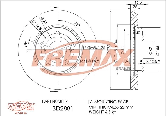 Brake Disc (BD-2881)