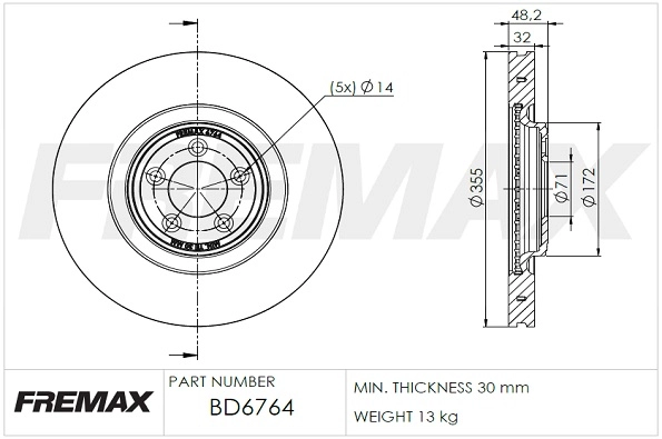 Brake Disc (BD-6764)